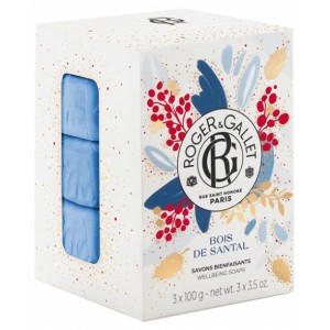 Купить Роже & Галле Сандал набор парфюмированного мыло (Roger & Gallet Bois de Santal)3х100г из категории Уход за телом 